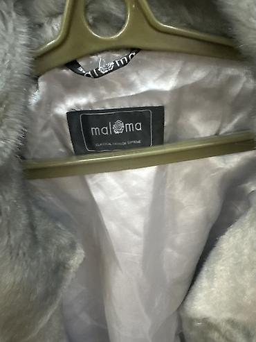 Kürklər: Maloma süni kürk gödəkçə - Rəng: açıq boz/gümüşü - Material: yumşaq — 2