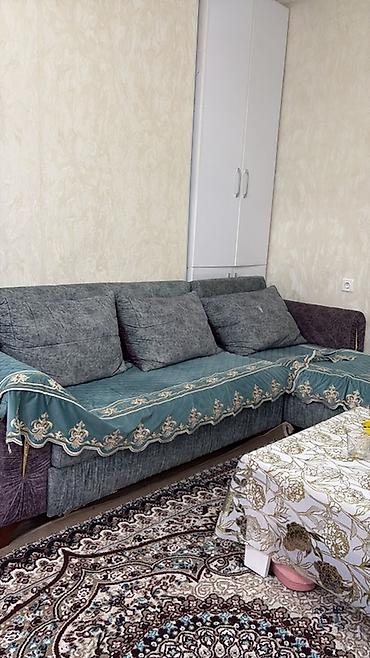 Divanlar: TƏCİLİ SATILIRL‑şəkilli yumşaq künc divan - Rəng: boz-yaşıl oturacaq — 3
