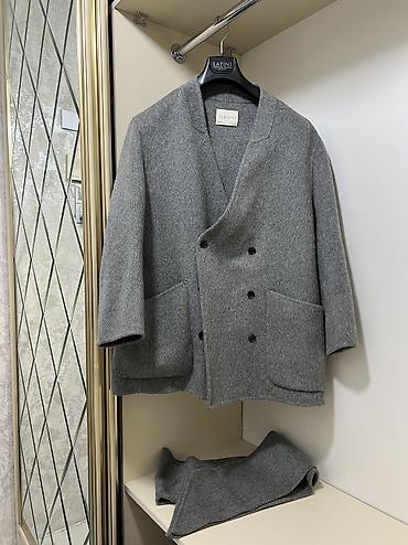 deri geyim: Palto, Yargıcı, L, XL, rəng - Boz — 1