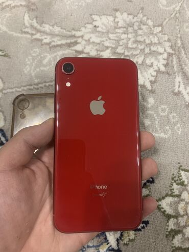 чехол на айфон 10: IPhone Xr, Б/у, 64 ГБ, Красный, Чехол