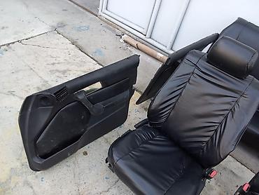 Двери и комплектующие: Кожаные сидение и карты и торпеда от бмв е 34 салон е 34 черное — 3