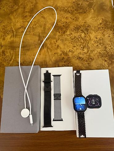 smart saaat: Apple Watch Ultra 3 49mm Black Titanium(titanium loop) demek olar — 1