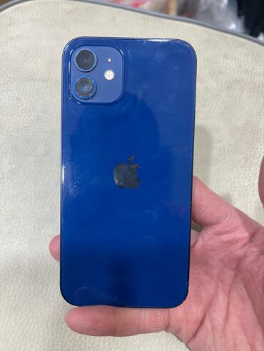 ipod apple nano 7: IPhone 12, Б/у, 64 ГБ, Синий, Защитное стекло, Чехол, 77 %