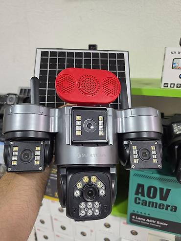 on kamera: SMARTCAM 4 linzalı AOV Solar təhlükəsizlik sistemi - Günəş panelli — 1
