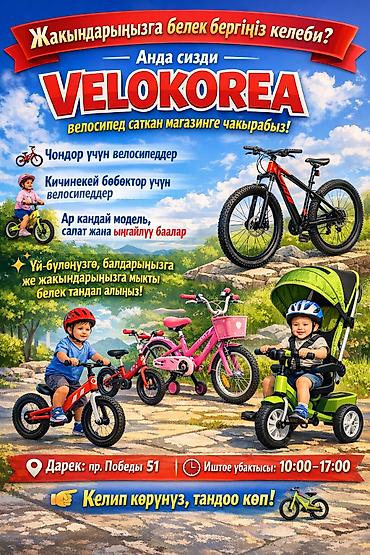 format diski: Магазин велосипедов VELOKOREA Что предлагаем: - Велосипеды для — 1