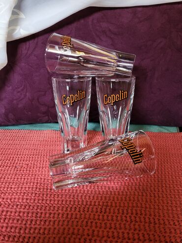 Čaše: Case nove,vintaz Cepelin italijanske. Case komada 4 u ceni. puno — 7
