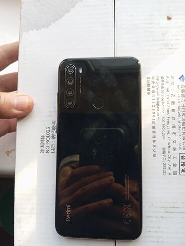 купить телефон ми в бишкеке: Xiaomi, Redmi Note 8, Б/у, 32 ГБ, цвет - Черный, 2 SIM