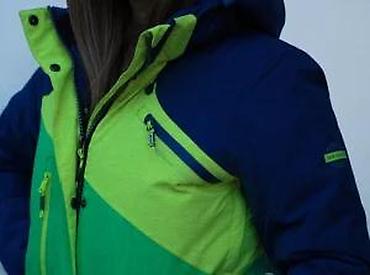 Ski jakne: Zimska/ski jakna – žensko - Trobojni dizajn: tamnoplava, limeta i — 12