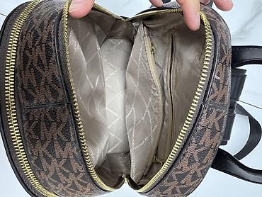 Рюкзаки: Рюкзак Michael Kors, модель в фирменном монограмном канвасе MK — 4