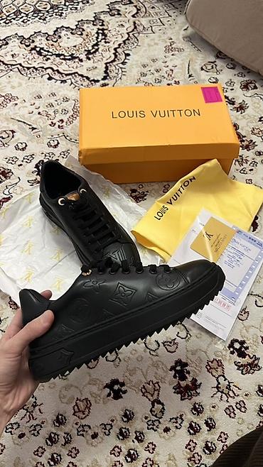 кроссовки луи витон: Кроссовки Louis Vuitton, женские - Модель: низкие кеды из гладкой — 4