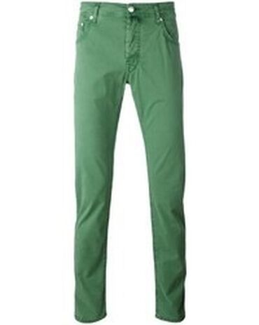 джинсы зауженные: Джинсы цвет - Зеленый