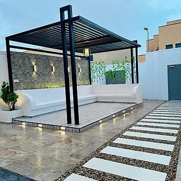 bağ ucun yelləncək: Müasir bağ/pergola-lounge konstruksiyası – layihə və quraşdırma — 1