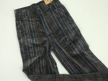 szorty damskie czarne jeansowe: Material trousers, S (EU 36), condition - Good