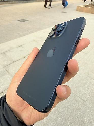 Apple iPhone: IPhone 15 Pro Max, Б/у, 256 ГБ, Синий, Кабель, 100 % — 3