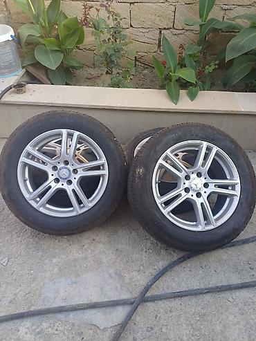 teker çorabı: Mercedes-Benz diskləri ilə təkər komplekti Tekerlerin ikisi teze — 3