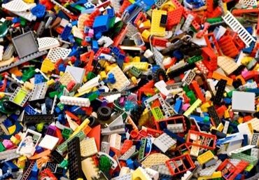 большой конструктор для детей: Сборный набор деталей LEGO (микс) - Большая россыпь оригинальных