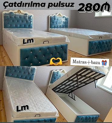 matras tək: Yeni, Təknəfərlik çarpayı, Bazalı, Matras ilə — 1