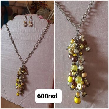 Ogrlice: Puno modela duzih lancica 600 dinara i ogrlica cene na slici. Hand — 19