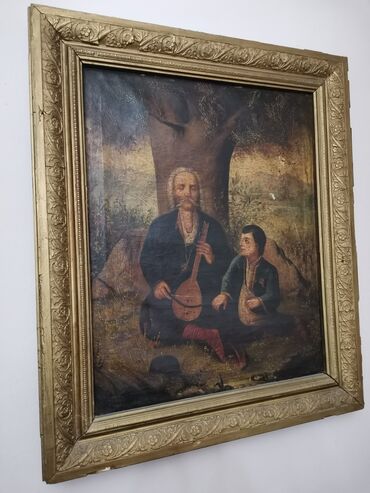 kosovka devojka ulje na platnu: Slika, 80 x 70 cm, Upotrebljenо