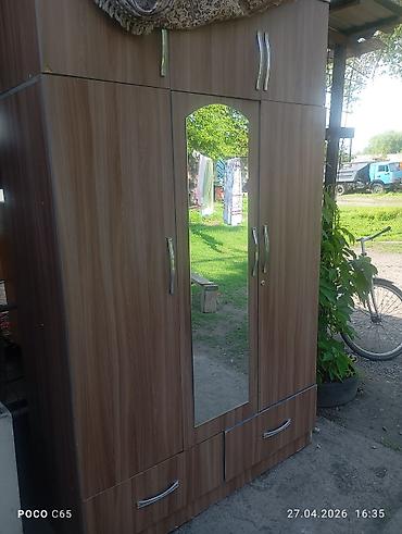 standing mirror: Шкаф для одежды с зеркалом и выдвижными ящиками - Корпус — 1