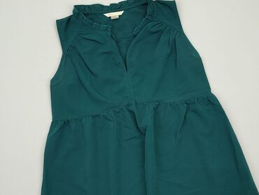 zielone bluzki z bufiastymi rękawami: Blouse, H&M, S (EU 36), condition - Very good