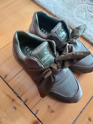 Krossovka və ketlər: Puma, Ölçü: 38, rəng - Yaşıl, İşlənmiş — 2