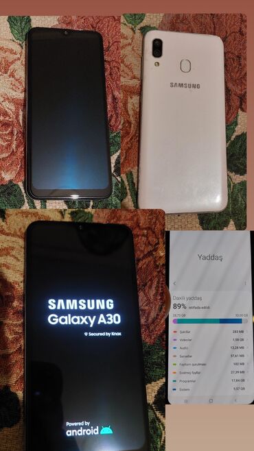 телефон fly b400: Samsung A30, 32 GB, rəng - Ağ, İki sim kartlı