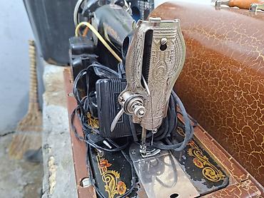 antik stul: Məhsul: Köhnə tip elektrik ayaq pedallı tikiş maşını (taxta daşıma — 5