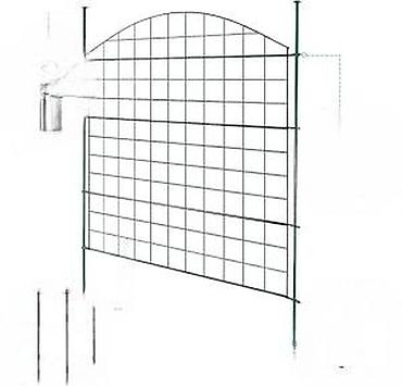 Baštenska dekoracija: Dekorativna baštenska ograda – komplet set cca 3,9 m - Tip — 16