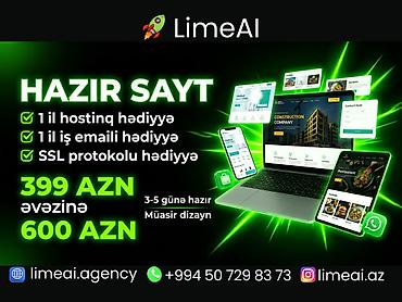 Digər xidmətlər: Veb saytların hazırlanması — 1