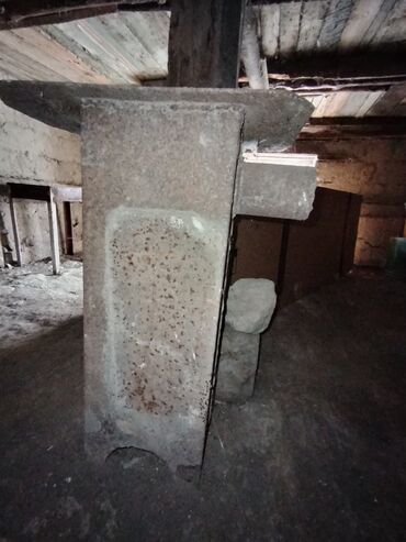 Beton və beton məmulatları: Qaz peçi - Material: qalın divarlı tökmə/dəmir konstruksiya -