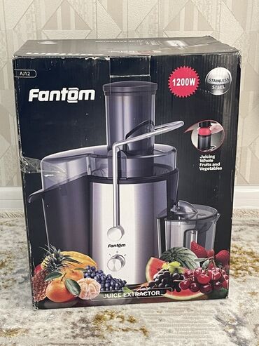 Su üçün kulerlər və dispenserlər: Fantom AJ12 şirəçıxaran - Güc: 1200W - Korpus: paslanmayan polad