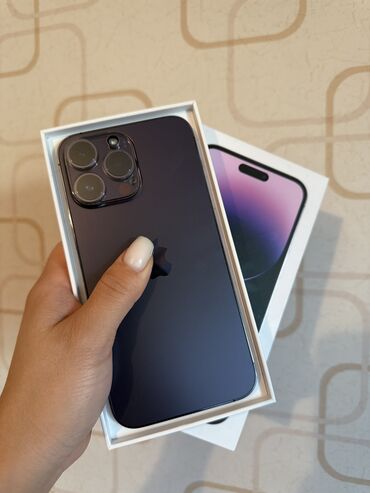 айфон xl: IPhone 14 Pro Max, Б/у, 256 ГБ, Deep Purple, Коробка, Защитное стекло, 86 %