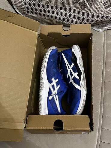 Мужская обувь: ASICS Gel-Tactic12 voleyball ayaqqabısı - Rəng: Kobalt mavi, ağ loqo — 7