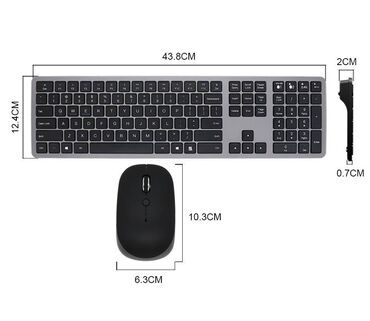 мышь и клавиатура для pubg mobile купить: Клавиатура+мышь BK9418C Bluetooth 2.4G 110 Keys DPI 1200 2*AAA Арт