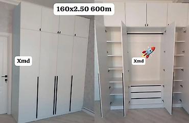 xar tut: Yeni, 6 qapı, Siyirməli, Ağ, Açılan, Düz dolab — 1