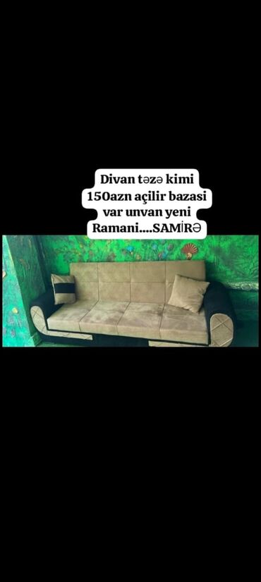 Digər mebel: Divan təzə kimi 150m açilir bazasi var unvan yeni Ramani. SAMİRƏ
