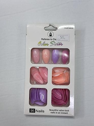 маникюрный стол: Набор накладных ногтей Color Sister — 96 шт. - Формы: миндаль/стилето — 1