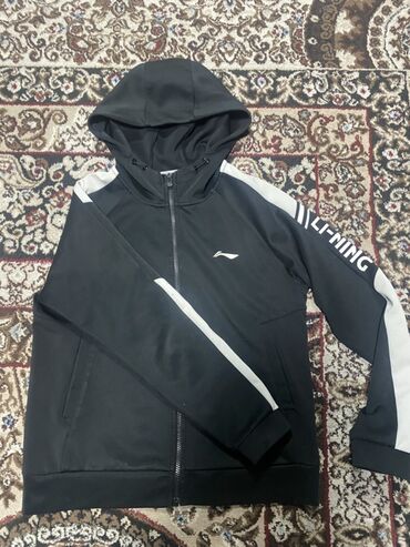 весенняя куртка размер м: Эркектердин толстовкасы, S (EU 36), M (EU 38), Li-Ning, Жаңы, түсү - Кара