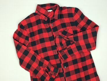 Shirts: Shirt 11 years, condition - Good, pattern - Cell, color - Red