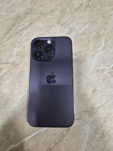 iphone 14 pro satılır: IPhone 14 Pro, 256 GB, Deep Purple, Barmaq izi, Simsiz şarj, Face ID