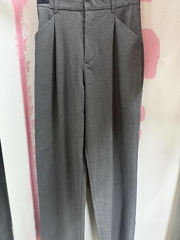 ZARA ženske pantalone – sivo melirane - Model: klasične pantalone sa