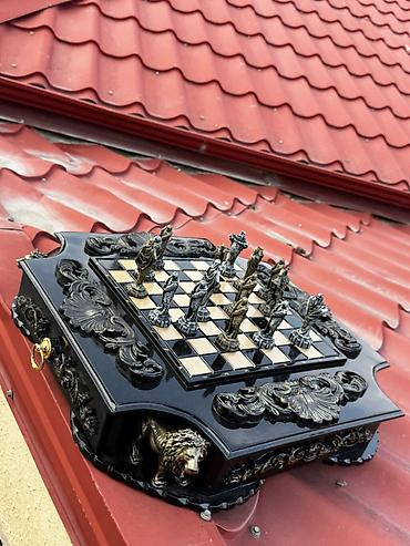 Şahmatlar: Şahmat Sahmat Çeşid çoxdu.çatdırılma 1_2 saata edilir. Qoz ağacındandı — 12