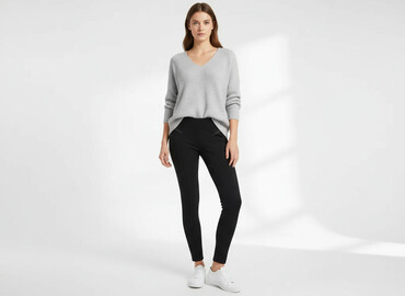 damskie legginsy zimowe do biegania: Legginsy Eleganckie damskie, rozmiar 2XS