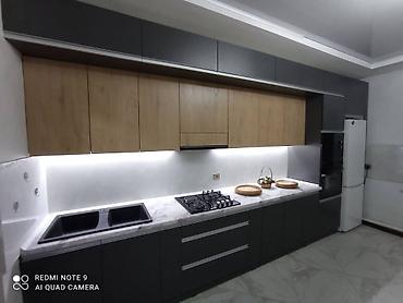 Кухонные гарнитуры: Кухонный гарнитур, Новый, цвет - Серый, МДФ, Бесплатная доставка — 12