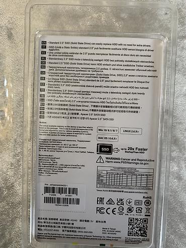 ddr4 ecc: Накопитель для ПК, Новый, Apacer, SSD, 2.5", Для ПК — 2