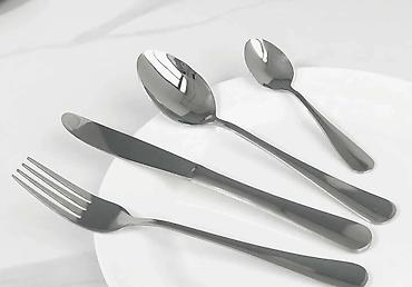 tchibo srbija: Elegantan set pribora za jelo – 24 komada u silver i gold varijanti — 4