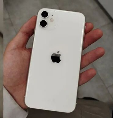 bes barmaq: IPhone 11, 64 ГБ, Белый, Отпечаток пальца, Face ID