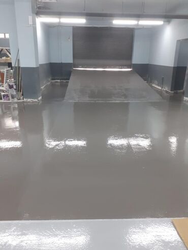 Döşəmə işləri: Epoksi pol (epoxy floor) tətbiqi xidməti Təyinat: - Avtodayanacaq və — 2