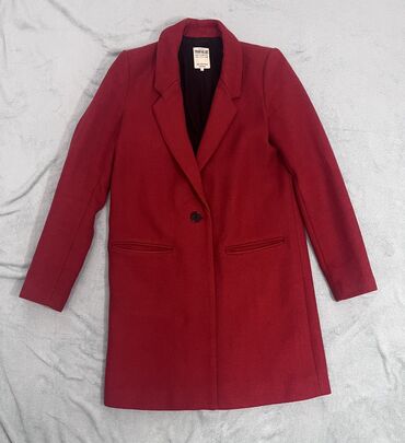 Пиджаки: Пальто, Zara, XS (EU 34), цвет - Красный